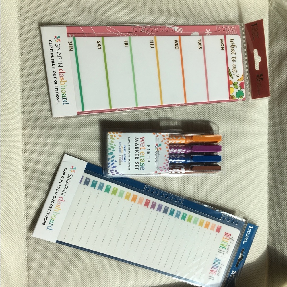 Erin Condren snap-In dashboards and markers